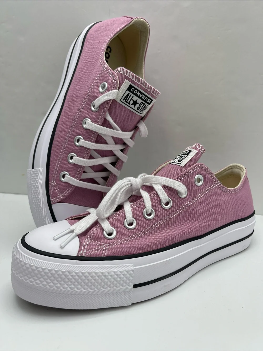 Converse A12960F CTAS LIFT OX CLIFFSIDE ROSE/WHITE/BLACK Platform Sneakers